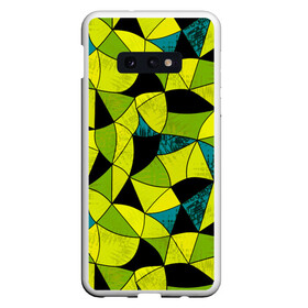 Чехол для Samsung S10E с принтом Гранжевый яркий зеленый  в Санкт-Петербурге, Силикон | Область печати: задняя сторона чехла, без боковых панелей | абстрактный | гранжевая текстура | зеленый | летний | молодежный | современный | ярко желтый
