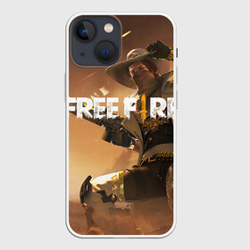 Чехол для iPhone 13 mini с принтом FREE FIRE в Санкт-Петербурге,  |  | ff | free fire | game | gamer | games | garena | pro gamer | винтовка | гарена | гексагон | игра | кавбой | ковбой | текстура | фри фаер | фф | шляпа