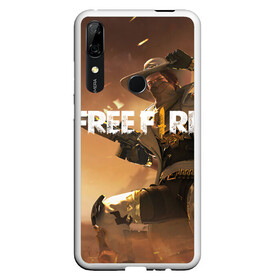 Чехол для Honor P Smart Z с принтом FREE FIRE в Санкт-Петербурге, Силикон | Область печати: задняя сторона чехла, без боковых панелей | ff | free fire | game | gamer | games | garena | pro gamer | винтовка | гарена | гексагон | игра | кавбой | ковбой | текстура | фри фаер | фф | шляпа