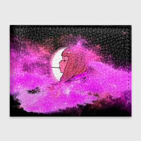 Обложка для студенческого билета с принтом Аниме Девушка | Розовый Космос в Санкт-Петербурге, натуральная кожа | Размер: 11*8 см; Печать на всей внешней стороне | Тематика изображения на принте: anime | cloud | girl | japan | moon sky | pink | senpai | space | аниме | анимэ | девочка | девушка | космос | краска | кровь | луна | мульт | самурай | символ | тян | япония