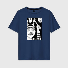 Женская футболка хлопок Oversize с принтом Соичи дзюндзи ито в Санкт-Петербурге, 100% хлопок | свободный крой, круглый ворот, спущенный рукав, длина до линии бедер
 | аниме | дзюндзи ито | манга | соити | соичи