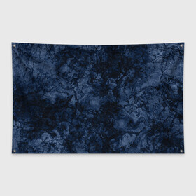 Флаг-баннер с принтом Темно-синяя текстура камня  в Санкт-Петербурге, 100% полиэстер | размер 67 х 109 см, плотность ткани — 95 г/м2; по краям флага есть четыре люверса для крепления | абстрактный | модный | молодежный | мрамор | мраморный узор | синий | современный