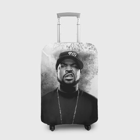 Чехол для чемодана 3D с принтом Ice Cube | Айс Куб (Z) в Санкт-Петербурге, 86% полиэфир, 14% спандекс | двустороннее нанесение принта, прорези для ручек и колес | ice cube | oshea jackson | rap | айс куб | айс кьюб | реп | репер | рэпер | хип хоп