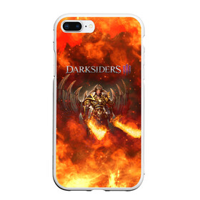 Чехол для iPhone 7Plus/8 Plus матовый с принтом Darksiders 3 | Гнев Войны 3 (Z) в Санкт-Петербурге, Силикон | Область печати: задняя сторона чехла, без боковых панелей | azrael | darksiders | darksiders 3 | griever | silitha | tiamat | ulthane | vulgrim | wrath of war | всадник апокалипсиса | гнев войны | обугленный совет | руина | ультэйн | чёрный молот