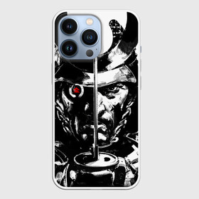 Чехол для iPhone 13 Pro с принтом Самурай | ЧБ | Лого (+спина) (Z) в Санкт-Петербурге,  |  | game | ghost of tsushim | jin sakai | ninja | samurai | the ghost of tsushima | буке | вакидзаси | воин | вояк | дайсё | дзин сакай | иайто | игра | катана | кодати | мононофу | мститель | мушя | ниндзя | нодати | одати | призрак цусимы | с