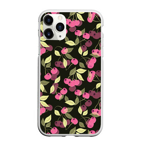 Чехол для iPhone 11 Pro матовый с принтом Вишневый сад  в Санкт-Петербурге, Силикон |  | Тематика изображения на принте: вишневый | вишня | детский | для девочки | малышам | розовый | черный | ягоды