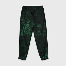 Детские брюки 3D с принтом Темно-зеленый мраморный узор  в Санкт-Петербурге, 100% полиэстер | манжеты по низу, эластичный пояс регулируется шнурком, по бокам два кармана без застежек, внутренняя часть кармана из мелкой сетки | абстрактный | велюровый | зеленый | каменный | мрамор | современный | текстура камня | темный зеленый