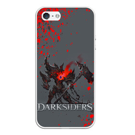 Чехол для iPhone 5/5S матовый с принтом Darksiders | Гнев Войны (Z) в Санкт-Петербурге, Силикон | Область печати: задняя сторона чехла, без боковых панелей | azrael | darksiders | darksiders 2 | darksiders 3 | griever | silitha | tiamat | ulthane | vulgrim | wrath of war | всадник апокалипсиса | гнев войны | обугленный совет | руина | ультэйн | чёрный молот