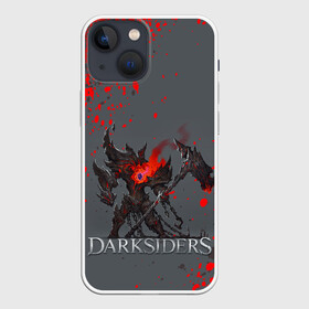 Чехол для iPhone 13 mini с принтом Darksiders | Гнев Войны (Z) в Санкт-Петербурге,  |  | azrael | darksiders | darksiders 2 | darksiders 3 | griever | silitha | tiamat | ulthane | vulgrim | wrath of war | всадник апокалипсиса | гнев войны | обугленный совет | руина | ультэйн | чёрный молот