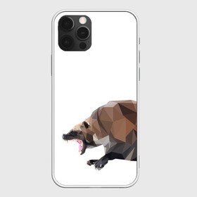 Чехол для iPhone 12 Pro Max с принтом Росомаха в Санкт-Петербурге, Силикон |  | животное | зверь | злость | куница | медведь | милое животное | полигональный | росомаха | собака