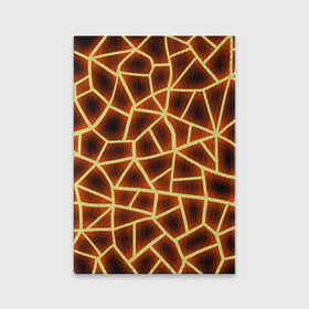 Обложка для паспорта матовая кожа с принтом Огненная геометрия в Санкт-Петербурге, натуральная матовая кожа | размер 19,3 х 13,7 см; прозрачные пластиковые крепления | 3д | abstract | fire | flame | geometry stripes | neon | polygonal | абстрактная геометрия | геометрические фигуры | линии | мозаика | неон | огонь | орнамент | пламя | полигон | полосы | светящиеся | текстура | треугольники