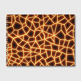 Альбом для рисования с принтом Огненная геометрия в Санкт-Петербурге, 100% бумага
 | матовая бумага, плотность 200 мг. | 3д | abstract | fire | flame | geometry stripes | neon | polygonal | абстрактная геометрия | геометрические фигуры | линии | мозаика | неон | огонь | орнамент | пламя | полигон | полосы | светящиеся | текстура | треугольники