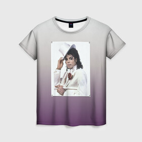 Женская футболка 3D с принтом Майкл Джексон навсегда в Санкт-Петербурге, 100% полиэфир ( синтетическое хлопкоподобное полотно) | прямой крой, круглый вырез горловины, длина до линии бедер | forever young | michael jackson | король | майкл джексон | поп музыка