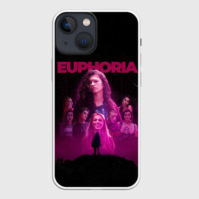 Чехол для iPhone 13 mini с принтом Euphoria team в Санкт-Петербурге,  |  | euphoria | serial | джулс | зендея | ру беннетт | сериал | сериалы | хантер шефер | эйфория