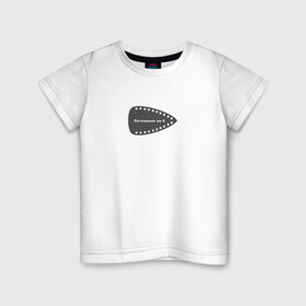 Детская футболка хлопок с принтом Поглажено на 5 в Санкт-Петербурге, 100% хлопок | круглый вырез горловины, полуприлегающий силуэт, длина до линии бедер | приколы | след от утюга | смешное | угар | универ | школа | юмор