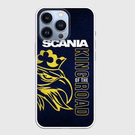 Чехол для iPhone 13 Pro с принтом Scania king of the road в Санкт-Петербурге,  |  | Тематика изображения на принте: scania | scania truck | scania грузовик | truck | trucks | грузовик | грузовики | дальнобои | дальнобой | дальнобойщик | скания | скания грузовик | фура | фуры