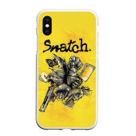 Чехол для iPhone XS Max матовый с принтом Большой куш. Snatch в Санкт-Петербурге, Силикон | Область печати: задняя сторона чехла, без боковых панелей | Тематика изображения на принте: 2000 | snatch | большой куш | гай ричи | кино | фильм