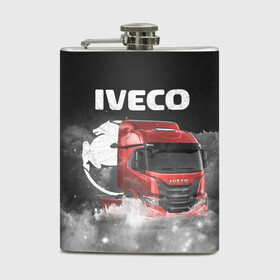 Фляга с принтом Iveco truck в Санкт-Петербурге, металлический корпус | емкость 0,22 л, размер 125 х 94 мм. Виниловая наклейка запечатывается полностью | iveco | iveco truck | iveco грузовик | truck | trucks | грузовик | грузовики | дальнобои | дальнобой | дальнобойщик | ивеко | ивеко грузовик | фура | фуры