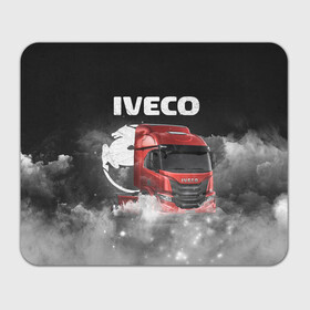 Коврик для мышки прямоугольный с принтом Iveco truck в Санкт-Петербурге, натуральный каучук | размер 230 х 185 мм; запечатка лицевой стороны | iveco | iveco truck | iveco грузовик | truck | trucks | грузовик | грузовики | дальнобои | дальнобой | дальнобойщик | ивеко | ивеко грузовик | фура | фуры