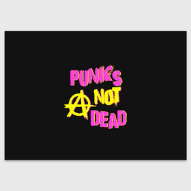 Поздравительная открытка с принтом Панк анархия в Санкт-Петербурге, 100% бумага | плотность бумаги 280 г/м2, матовая, на обратной стороне линовка и место для марки
 | Тематика изображения на принте: alternative | music | punk | punks not dead | rock | альтернатива | музыка | панк | панки не умерают | панкс нот дэд | рок