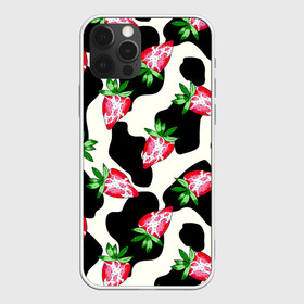 Чехол для iPhone 12 Pro Max с принтом Клубника на коровьей шкуре в Санкт-Петербурге, Силикон |  | акварель | белый | еда | клубника | корова | красный | летний | молоко | орнамент | паттерн | правильное питание | принт | пятна | рисунок | сочный | черный | ягоды | яркие принты | яркий принт