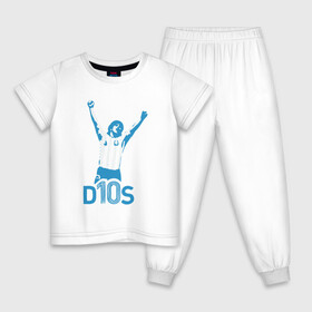 Детская пижама хлопок с принтом Maradona - Dios в Санкт-Петербурге, 100% хлопок |  брюки и футболка прямого кроя, без карманов, на брюках мягкая резинка на поясе и по низу штанин
 | argentina | diego | football | maradona | messi | аргентина | гол | диего | игрок | марадона | месси | мяч | рука бога | спорт | футбол | футболист | чемпион