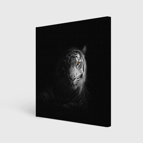 Холст квадратный с принтом БЕЛЫЙ ТИГР в Санкт-Петербурге, 100% ПВХ |  | animal | art | beast | cat | hunter | picture | power | strong | tiger | white | белый | благородный | гордый | дикие | животные | звери | кошки | охотник | тигр | хищник | царь