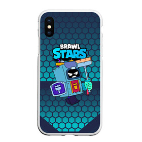 Чехол для iPhone XS Max матовый с принтом Злой Ash Brawl Stars Эш  в Санкт-Петербурге, Силикон | Область печати: задняя сторона чехла, без боковых панелей | Тематика изображения на принте: ash | brawl | brawl stars | brawlstars | brawl_stars | аш | бравл | бравлстарс | эш