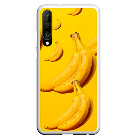Чехол для Honor P30 с принтом Банановый рай в Санкт-Петербурге, Силикон | Область печати: задняя сторона чехла, без боковых панелей | банановый | бананы | желтый | кожура | фрукты