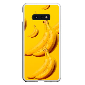 Чехол для Samsung S10E с принтом Банановый рай в Санкт-Петербурге, Силикон | Область печати: задняя сторона чехла, без боковых панелей | Тематика изображения на принте: банановый | бананы | желтый | кожура | фрукты