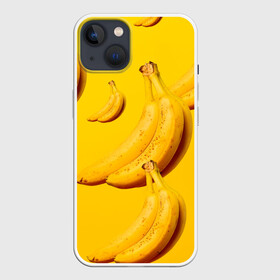 Чехол для iPhone 13 с принтом Банановый рай в Санкт-Петербурге,  |  | Тематика изображения на принте: банановый | бананы | желтый | кожура | фрукты