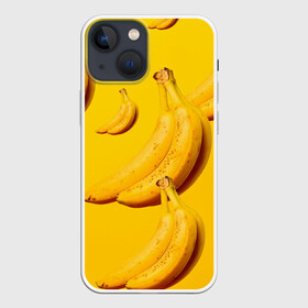 Чехол для iPhone 13 mini с принтом Банановый рай в Санкт-Петербурге,  |  | Тематика изображения на принте: банановый | бананы | желтый | кожура | фрукты