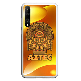 Чехол для Honor P30 с принтом Aztec Ацтеки в Санкт-Петербурге, Силикон | Область печати: задняя сторона чехла, без боковых панелей | ацтеки | ацтекская империя | индеец | индейцы | символ | фигурка