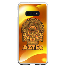 Чехол для Samsung S10E с принтом Aztec Ацтеки в Санкт-Петербурге, Силикон | Область печати: задняя сторона чехла, без боковых панелей | Тематика изображения на принте: ацтеки | ацтекская империя | индеец | индейцы | символ | фигурка