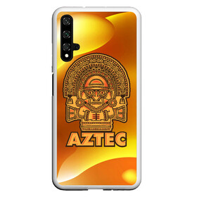 Чехол для Honor 20 с принтом Aztec Ацтеки в Санкт-Петербурге, Силикон | Область печати: задняя сторона чехла, без боковых панелей | ацтеки | ацтекская империя | индеец | индейцы | символ | фигурка