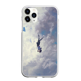 Чехол для iPhone 11 Pro Max матовый с принтом Летящая девушка в Санкт-Петербурге, Силикон |  | fly | girl | девушка | небо | облака | полёт