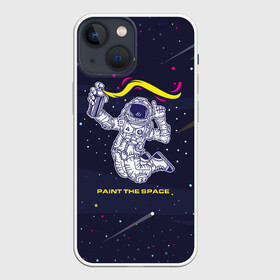 Чехол для iPhone 13 mini с принтом Рисуй в космосе в Санкт-Петербурге,  |  | балончик | граффити | космос | краски | рисунки