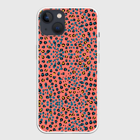 Чехол для iPhone 13 с принтом Леопардовый принт на розовом в Санкт-Петербурге,  |  | абстракция | африканский | леопардовые пятна | леопардовый принт | розовый | сафари