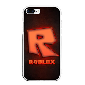 Чехол для iPhone 7Plus/8 Plus матовый с принтом ROBLOX NEON RED в Санкт-Петербурге, Силикон | Область печати: задняя сторона чехла, без боковых панелей | neon | roblox | игра | компьютерная игра | логотип | неон | онлайн | онлайн игра | роблакс | роблокс