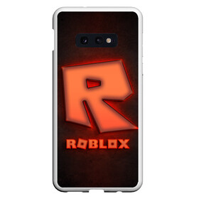 Чехол для Samsung S10E с принтом ROBLOX NEON RED в Санкт-Петербурге, Силикон | Область печати: задняя сторона чехла, без боковых панелей | Тематика изображения на принте: neon | roblox | игра | компьютерная игра | логотип | неон | онлайн | онлайн игра | роблакс | роблокс