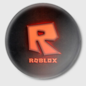 Значок с принтом ROBLOX NEON RED в Санкт-Петербурге,  металл | круглая форма, металлическая застежка в виде булавки | neon | roblox | игра | компьютерная игра | логотип | неон | онлайн | онлайн игра | роблакс | роблокс