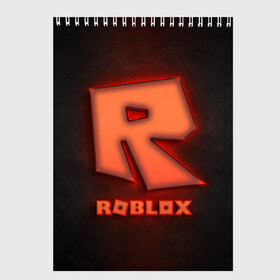 Скетчбук с принтом ROBLOX NEON RED в Санкт-Петербурге, 100% бумага
 | 48 листов, плотность листов — 100 г/м2, плотность картонной обложки — 250 г/м2. Листы скреплены сверху удобной пружинной спиралью | neon | roblox | игра | компьютерная игра | логотип | неон | онлайн | онлайн игра | роблакс | роблокс