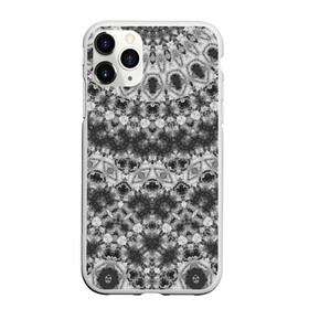 Чехол для iPhone 11 Pro Max матовый с принтом Черно белый круглый узор  в Санкт-Петербурге, Силикон |  | калейдоскоп | мозаика | орнамент | серый | темный | черно белый | этнический