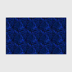 Бумага для упаковки 3D с принтом Черно-синий геометрический   в Санкт-Петербурге, пластик и полированная сталь | круглая форма, металлическое крепление в виде кольца | Тематика изображения на принте: абстрактный | геометрические фигуры | геометрический | модный | молодежный | полосы | синий | синий и черный