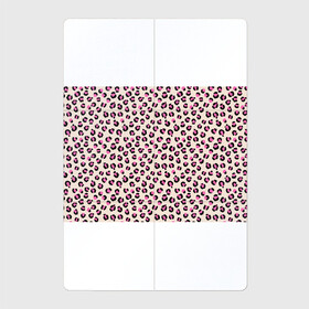 Магнитный плакат 2Х3 с принтом Леопардовый принт розовый в Санкт-Петербурге, Полимерный материал с магнитным слоем | 6 деталей размером 9*9 см | бежевый | леопард | леопардовый принт | молочный цвет | пятнистый | розовый