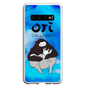 Чехол для Samsung Galaxy S10 с принтом Ori and the Will of the Wisps в Санкт-Петербурге, Силикон | Область печати: задняя сторона чехла, без боковых панелей | Тематика изображения на принте: and the blind forest | naru | ori | ori and the will of the wisps | дух леса | игра ори | нару | ори | ори и блуждающие огоньки | ори и воля огоньков | ори и непроглядный лес | ори и слепой лес | ори он зе вил оф зе виспс