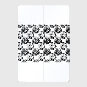 Магнитный плакат 2Х3 с принтом Черно-белый абстрактный узор  в Санкт-Петербурге, Полимерный материал с магнитным слоем | 6 деталей размером 9*9 см | абстрактный | винтажный | детский | круги | молодежный | ретро | современный | спирали