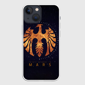 Чехол для iPhone 13 mini с принтом Thirty Seconds to Mars космос в Санкт-Петербурге,  |  | 30 seconds to mars | 30 секунд до марса | 30 фстм | 30stm | 30сдм | jared leto | rock band | thirty seconds to mars | альтернативный | гранж | джаред лето | нео | пост | прогрессивный | рок группа | фети секондс ту марс | хард | шеннон