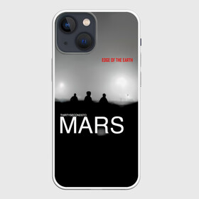 Чехол для iPhone 13 mini с принтом Thirty Seconds to Mars   Edge of the Earth в Санкт-Петербурге,  |  | 30 seconds to mars | 30 секунд до марса | 30 фстм | 30stm | 30сдм | jared leto | rock band | thirty seconds to mars | альтернативный | гранж | джаред лето | нео | пост | прогрессивный | рок группа | фети секондс ту марс | хард | шеннон