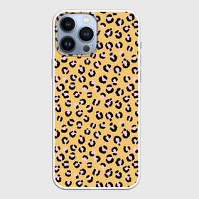 Чехол для iPhone 13 Pro Max с принтом Желтый леопардовый принт в Санкт-Петербурге,  |  | желтый | леопардовый принт | паттерн | пятна | пятнистый | розовый | текстура